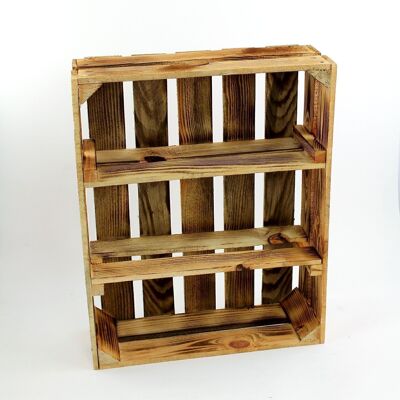 Boîte étagère en bois marron, 50 x 40 x 15 cm, 705199