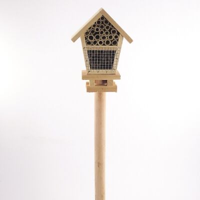 Insect hotel to stick, 14 x 7.5 x 65cm, natural, 704642