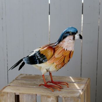 Oiseau en métal Theo, 37x13x25,5cm, multicolore, 704024 3