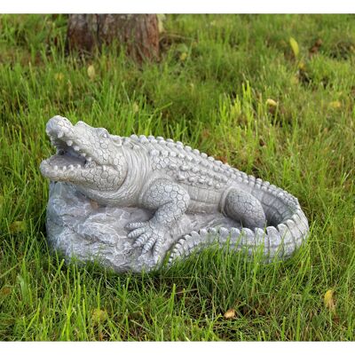 Magnesia crocodile, 46 x 30 x 26 cm, stone grey, 698316