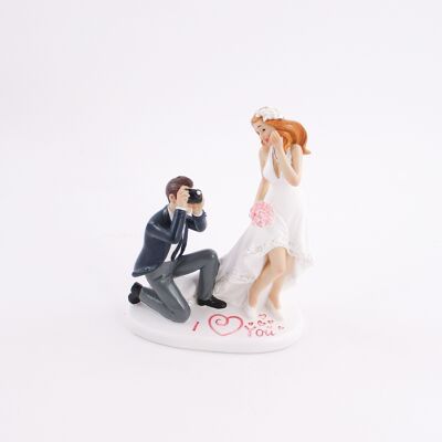 Poly bride and groom photo shoot, 13.1x6.6x17cm,, 697241