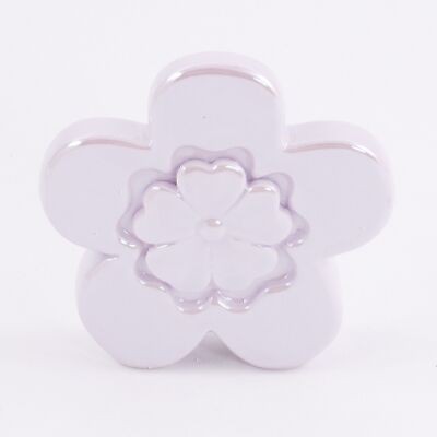 Dolomite flower, 10.6x2.5x11cm, lilac, 696336