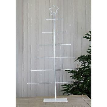 Sapin debout en métal, 70 x 12,5 x 118 cm, noir, 689666 2