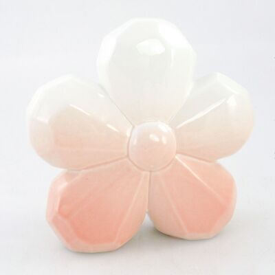 Porcelain flower to stand on, 16.7 x 6.1 x 16.5 cm, apricot, 669408