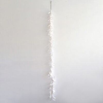 Guirnalda de plumas para colgar, 120 cm, rosa, 660559