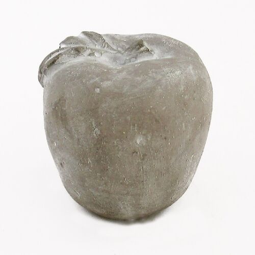 Zement-Apfel zum Stellen, 7 x 7 x 7 cm, steingrau, 659072