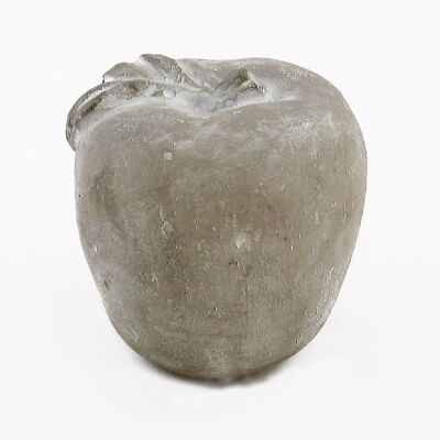 Cement apple to stand on, 7 x 7 x 7 cm, stone grey, 659072