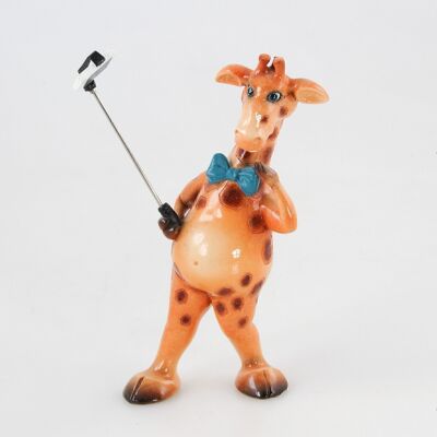 Poly-Giraffe mit Selfiestick, 14 x 7 x 19 cm,, 638664