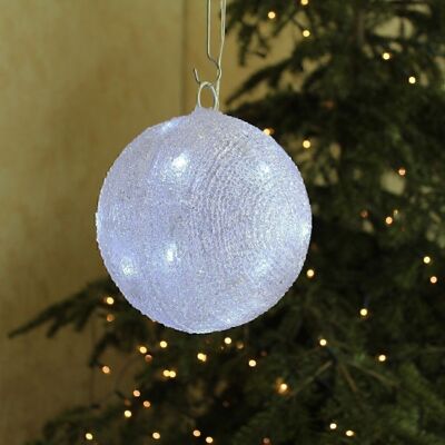 LED decorative ball to hang, Ø20 cm plastic, 616723