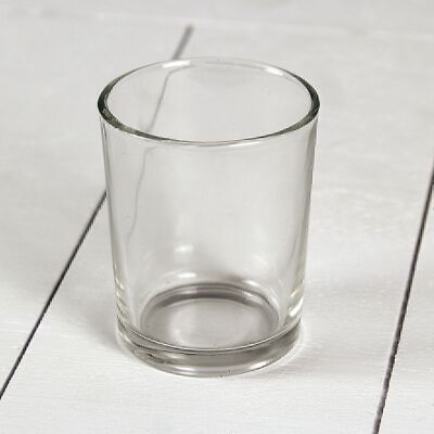 Cristal votivo transparente, 5,5 x 6,5 cm - Cristal votivo transparente, 5,5 x 6,5 cm, 358548