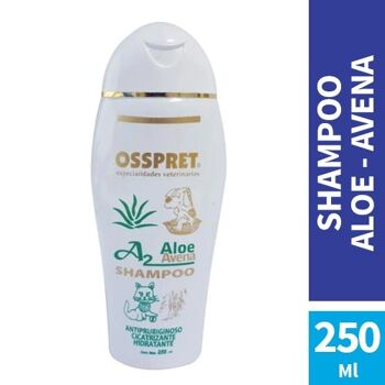 A2 Shampooing à l'Avoine et à l'Aloès 250 ml pour chiens et chats Marque OSSPRET 1