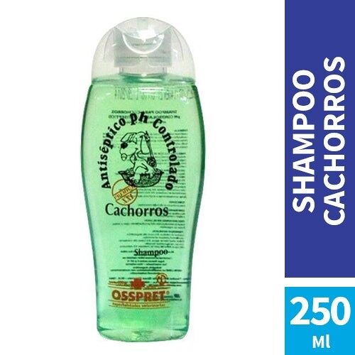 Champú Antiséptico para Cachorros 250 ml perros y gatos marca OSSPRET