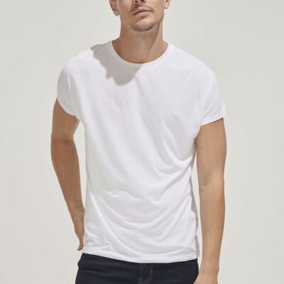 Camiseta blanca de hombre especial para sublimación - MAGMA MEN
