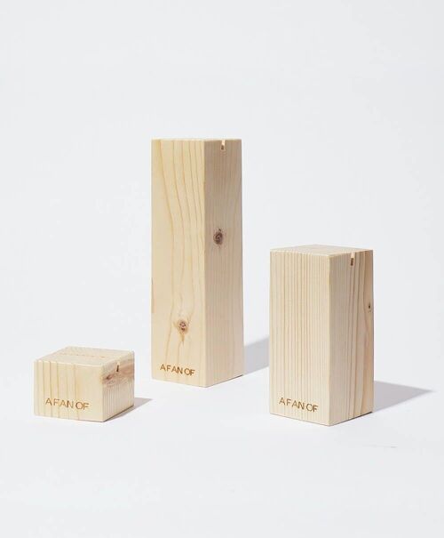 Exposidores de madera - kit de 3 tamaños