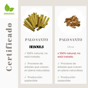 Palo Santo Premium du Pérou, 80 gr (x 10 = 800 gr) Encens 100% naturel, récolté de manière durable 2