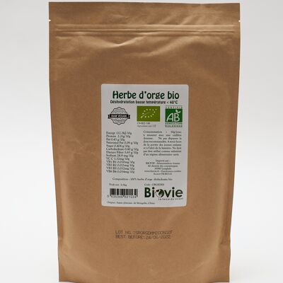 Dehydrated organic barley grass 500 g