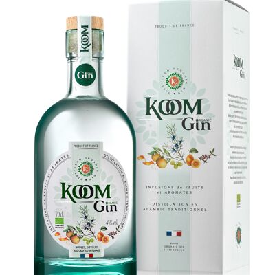 Koom Gin - Bio & Artisanal 43% vol. - Avec étui