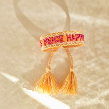 Bracelet Love Peace Happiness Statement 1