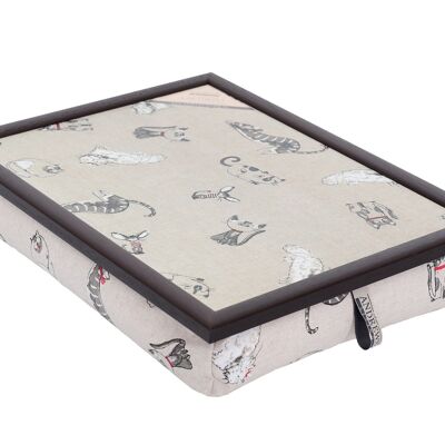 Andrews Living Lap Tray with Cushion Cat