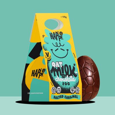 Happi Vegan Oat M!lk Chocolate Salted Caramel Easter Egg x 9