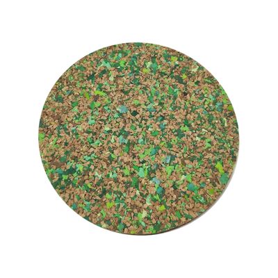 Tovaglietta americana in sughero maculato - Verde