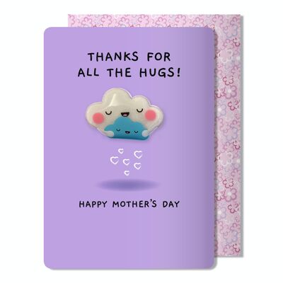 Merci pour toute la carte de fête des mères Hugs