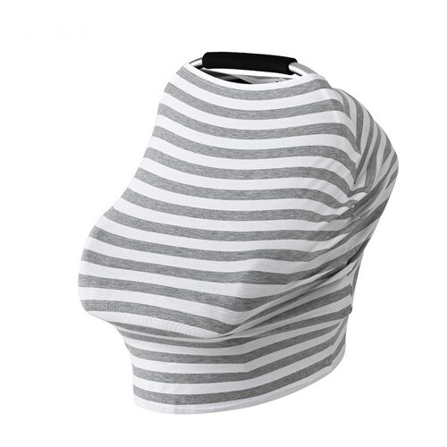 Grey and White Stripe Multipurpose Cover