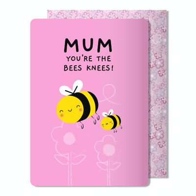 Mamá eres la abejas rodillas tarjeta del día de la madre
