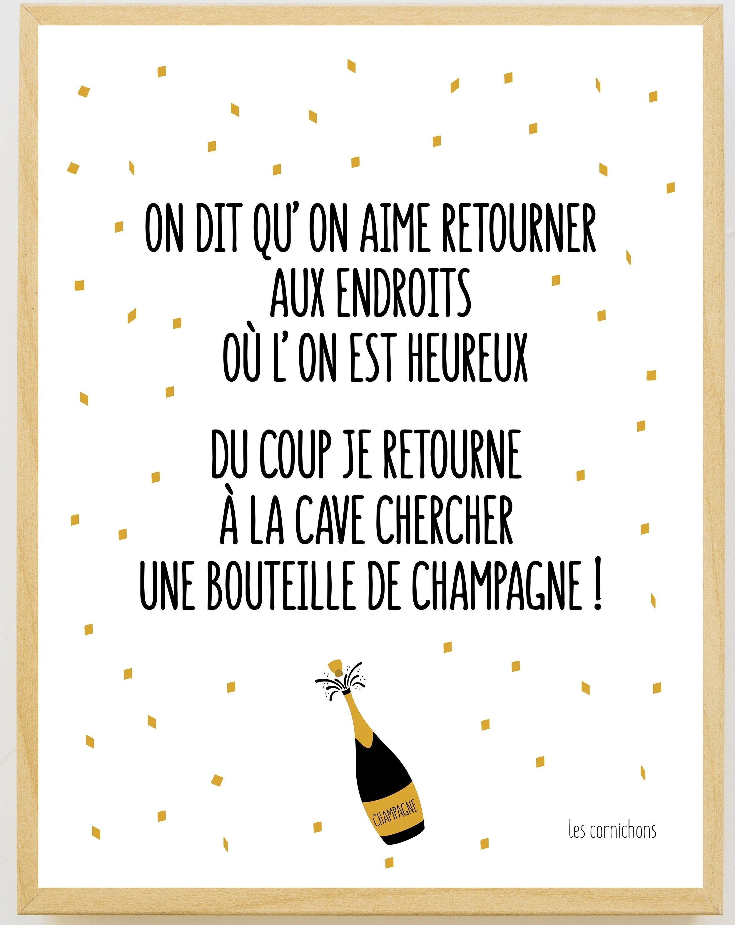 Poster Ritorno in cantina incorniciato 30x40cm - Made in France