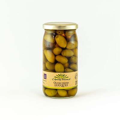 Aceitunas Lucques de l'Herault FRANCE tarro cristal 200gr