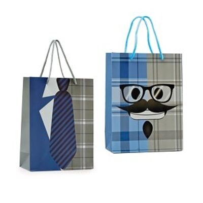 Double-sided blue dad bag