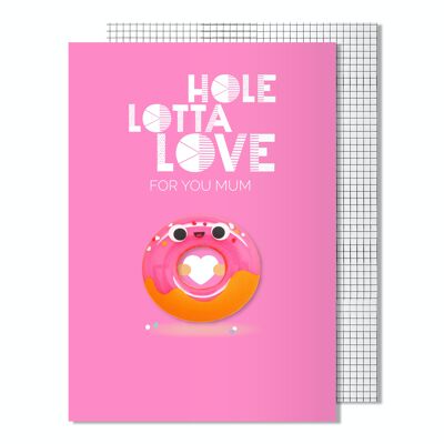 Carte de fête des mères Hole Lotta Love Donut