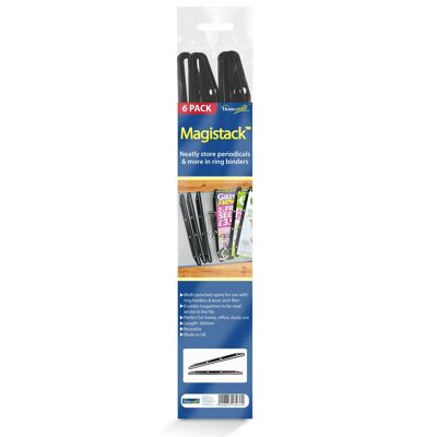 Magistack 6pk - Filing Strips for Ring Binders