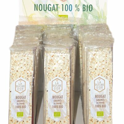 Organic hemp seed nougat Bar 50G