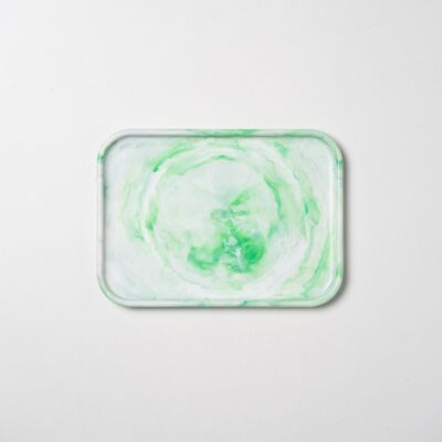 Tablett aus recyceltem Kunststoff - Jade