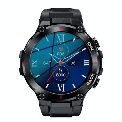 SW059A - Montre Connectée Smarty 2.0 - Bracelet en silicone - Pense bête traitement médical, Notifications messages et appels, Chrono, GPS