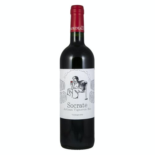 "Socrate" 2021 Bordeaux Rouge Vin bio / Organic Wine Red