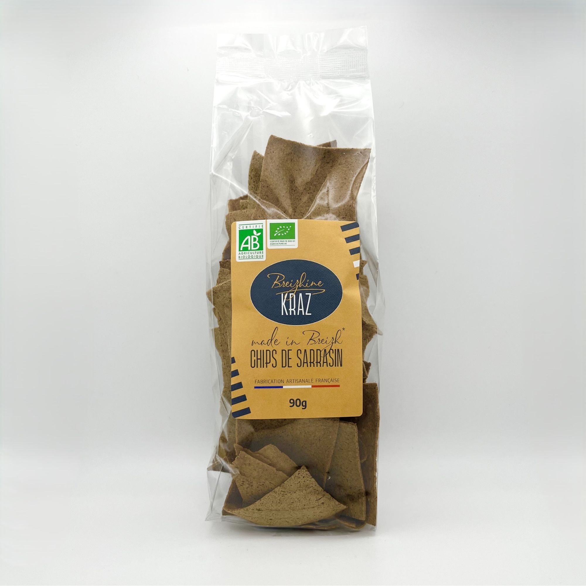 Chips apéritif 100% sarrasin bio – Sans gluten – Fabrication artisanale Bretagne