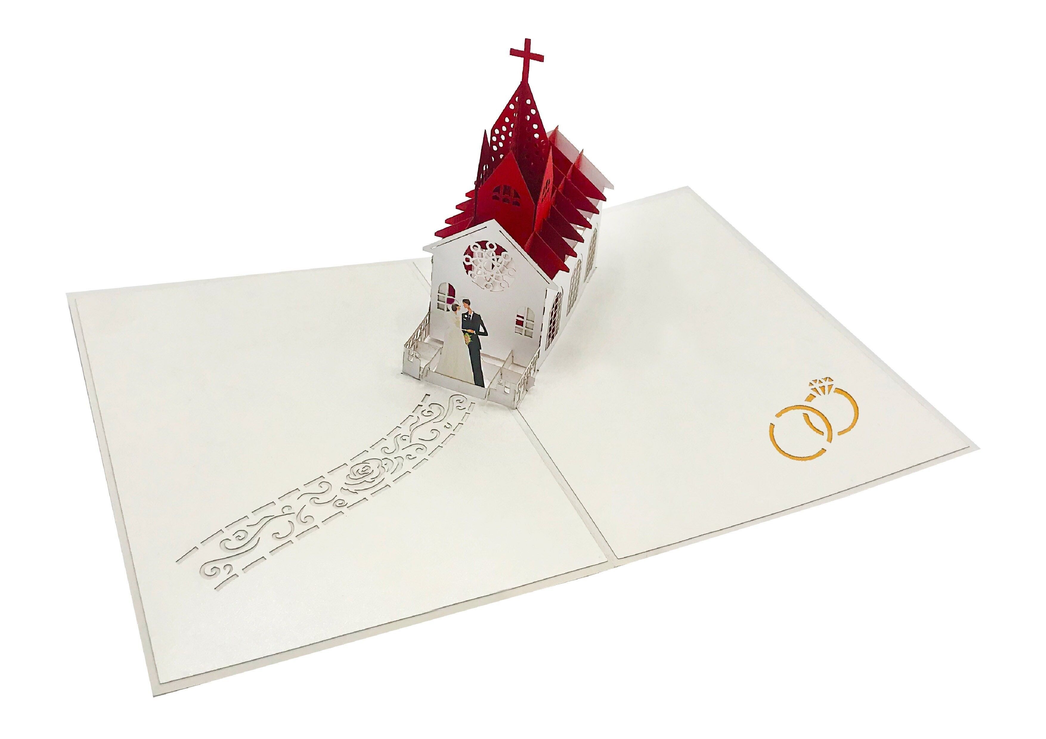 Mr. & Mrs. Matrimonio Popup 3D