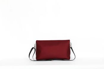 Sac bandoulière FLAP BG satin rouge bordeaux 3