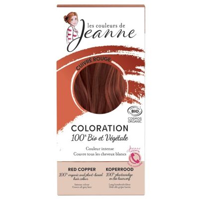 100% ORGANIC & VEGETABLE COLORING - Red copper 100G