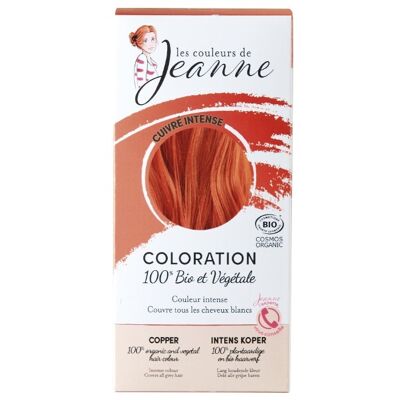 100% VEGETABLE COLORING - Intense copper 100G