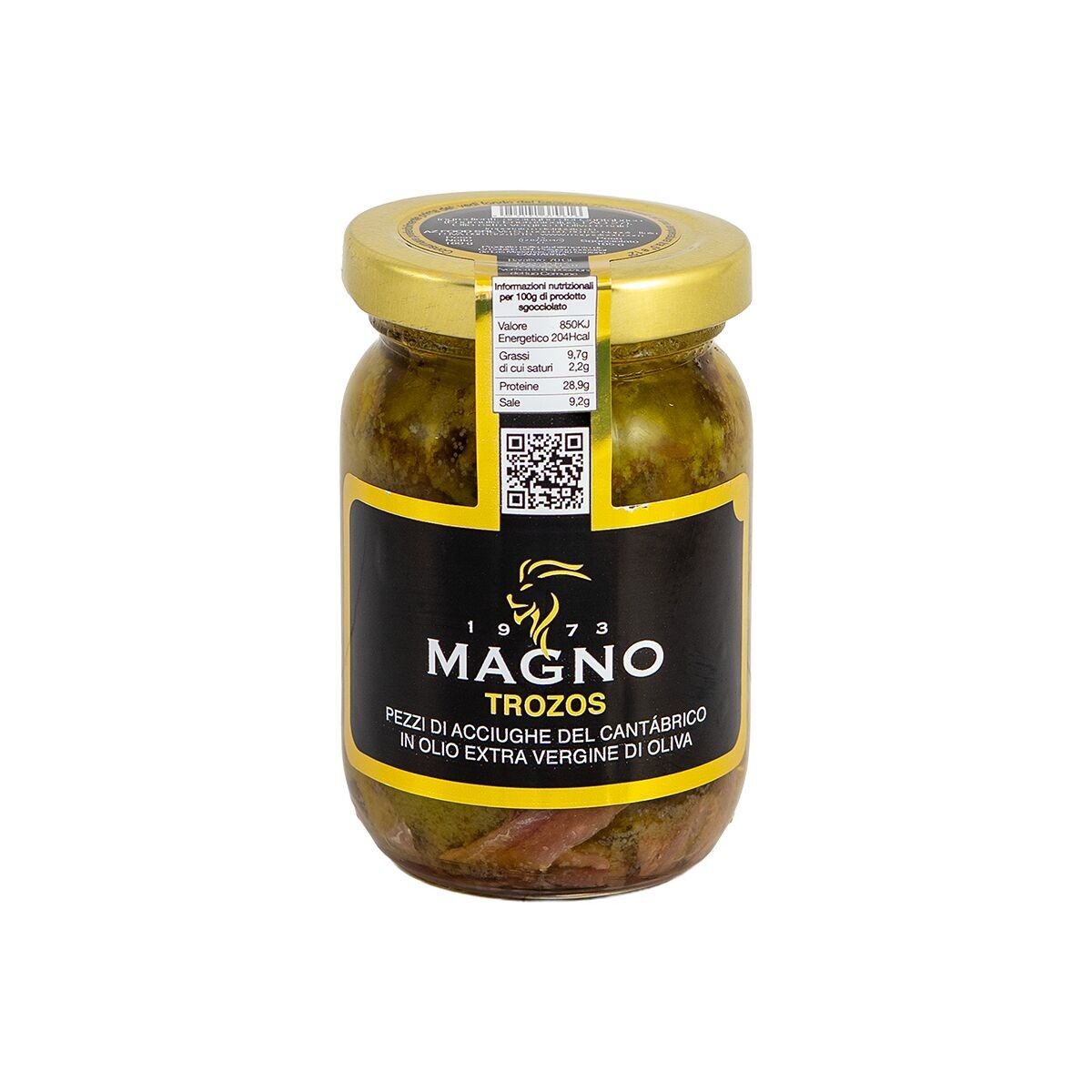 Cantabrian Anchovy Trozos in 100% Italian Extra Virgin Olive Oil – 160g