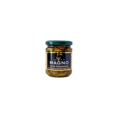 Pitted TAGGIASCA OLIVES in extra virgin olive oil 185 g