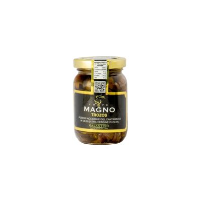 Trozos of Cantabrian Anchovies in Galantino Extra Virgin Olive Oil