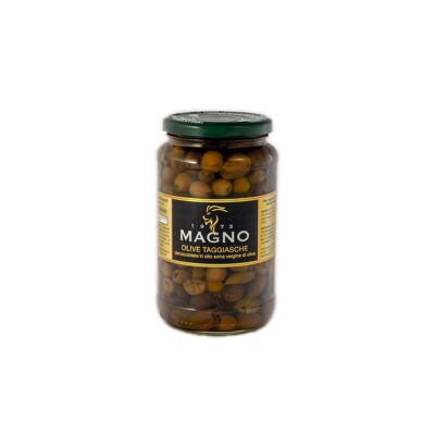 Pitted TAGGIASCA OLIVES in extra virgin olive oil Large jar
