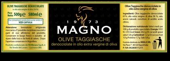 OLIVES TAGGIASCA dénoyautées à l'huile d'olive extra vierge Grand pot 2