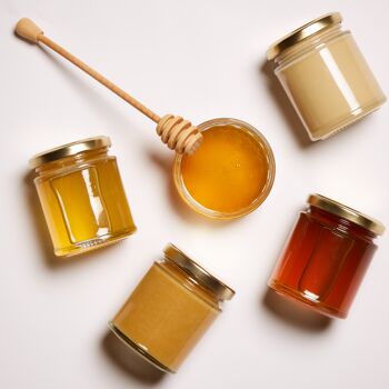 4 pots - Coffret cadeau de miel primé Great Taste Award 4