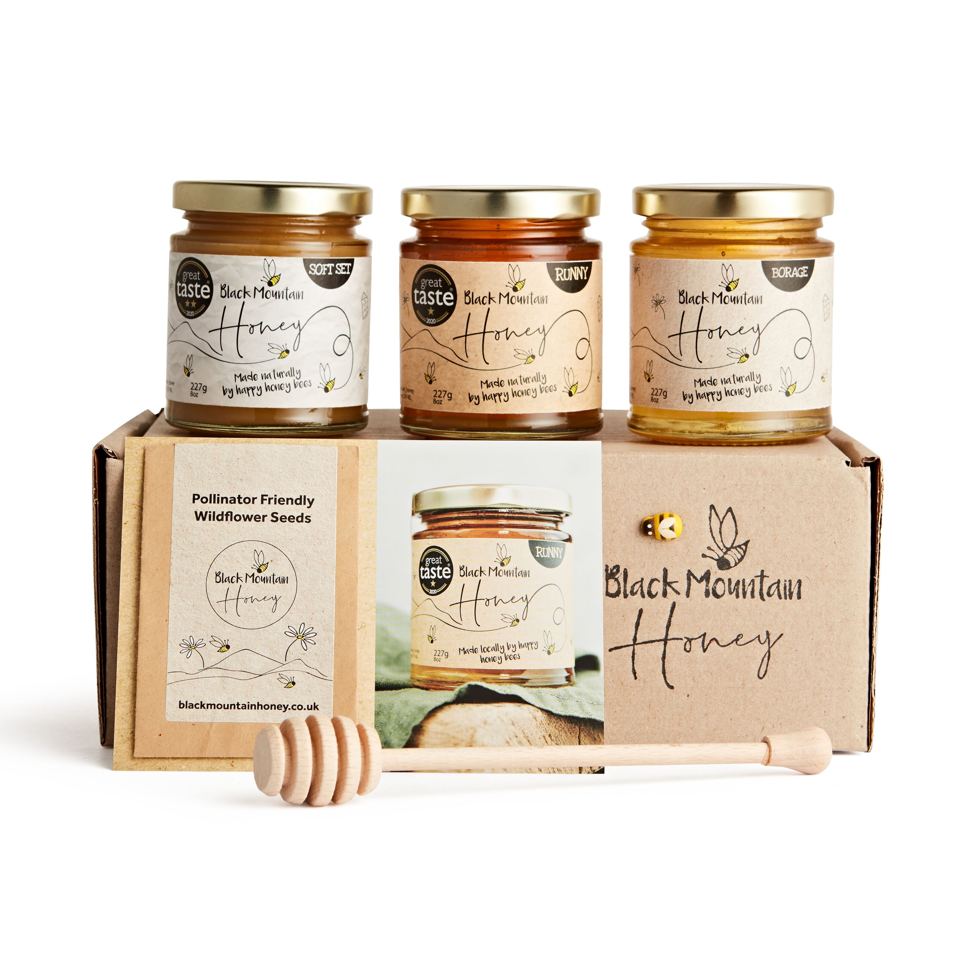 Wild Meadow - Black - Gift Wrap – Honey Brook