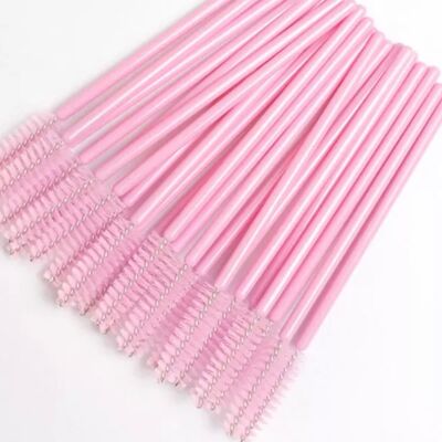 Pink - Mascara Wands - 50 pack